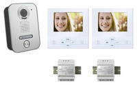 2 x 4 Zoll LCD Monitor Türsprechanlage Klingel Video Gegensprechanlage 