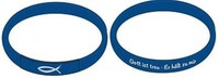 Silikon Armband "Fisch/Gott ist treu - Er hält zu mir" (*NEU*)(*OVP*)
