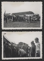 7033a❚ 2 original Fotos, Soldaten am Flugzeug