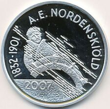 Finland 2007 10 Euro Silver Coin Proof A E Nordenskiöld - Northeast Passage Coa