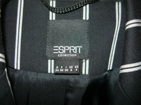 NEU Esprit Collection Anzugkombination 34 36 schwarz Blazer Hose Streifen weiß