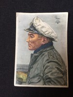 Künstler Postkarte,Kapitänleutnant Prien,U-Boot,Scapa Flow 1940
