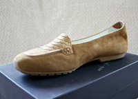 MANIA Slipper Leder Beige Gr. 41 Sommer Qualität made in Italy Damen Schuh SR101