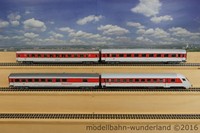 Märklin H0 43302 IC-Personenwagen-Set "Neue InterCity Farben" (4-tlg.) DB Ep.V