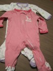 2 Carter's Girl baby sleepers , Size NB