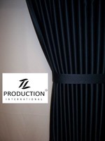 LKW Scheibengardinen Vorhänge passend Mercedes Actros MP3 Mega Space schwarz