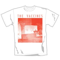 THE VACCINES - RED SINGLE - OFFICIAL MENS T SHIRT 