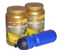 12,46€/kg POWERBAR ISOACTIVE Sports Drink (2* 1,32kg Dose + TRINKFLASCHE!)