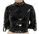 775 Latex Rubber Gummi Jackets coat outwear arm binder strips customized catsuit
