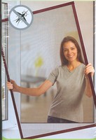 Insektenschutz Fliegengitter Fenster Alurahmen 120 x 140 cm braun Klemm-Montage