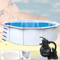 Stahlwandpool Ø 360x120 Schwimmbecken Swimming Pool Schwimmbad Metal Stahlwand