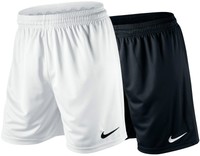 NIKE Sportshort Park Knit Short Unlined Dri-Fit schwarz / weiß