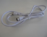 1aTTack SAT Anschluss Kabel weiß F-Stecker auf F-Stecker vergoldet (W13-KM7621)