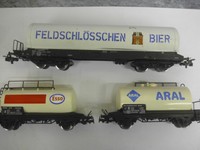 MÄRKLIN HO H0 4440 4441 4632 ARAL ESSO FELDSCHLÖSSCHEN BIER LÖ59/1703/32 