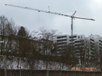 Miete pro Monat für Baukran , Kran mit Fernsteuerung . Traglast 43m-1t, max 5 t 