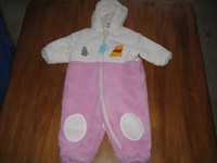 baby girls disney baby  fleece  pooh snowsuit 12 months 
