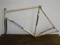 SARONNI COLNAGO FRAME FORKS WITH ORIGINAL PAINT IN GOOD CONDITION.