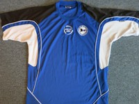 Arminia Bielefeld kein Trikot / "saller" T-Shirt "Team" Saison 2005/06 Gr. XL