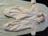 LITTLE GOOSE ONE PIECE SNOWSUIT PINK & WHITE BABY GIRLS SIZE 6 - 9 MONTHS