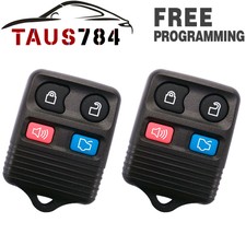 2x New Replacement Keyless Entry Remote Car Transmitter Beeper Key Fob For Ford