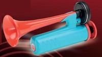 Ecopower Luftdruckfanfare Fanhorn Tröte Neuheit 112 dB Markengerät FISA Italy