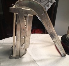 Vintage Ecko French Fry Potato Vegetable Cutter Red Handle Holland Heavy Metal