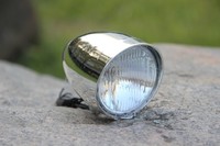 Retro Fahrrad Lampe Frontleuchte Chrom Dynamo Beleuchtung Scheinwerfer Nostalgie