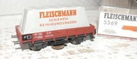 W18  Fleischmann  5569 Schienenreinigungswagen