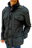Mens TOMMY HILFIGER Prelovd BLACK WATER RESISTANT MILITARY JACKET Size XXL (380)