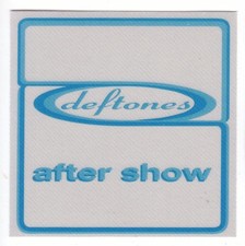 Deftones backstage Satin Cloth Pass tour collectible After Show
