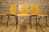 Vintage Stapelstuhl Schichtholz Stuhl Loft Mid Century Eiermann Ära 60s Lounge