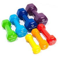 Vinyl Kurzhanteln 2er Set - Hantelset Hanteln Fitness Aerobic Vinylhanteln