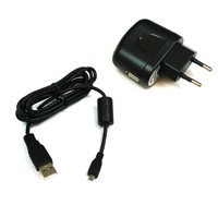 USB-Ladekabel + Netzteil (B), Ladegerät für Sony Cyber-shot DSC-W810