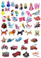 Folienballons Figurminis am Stab 