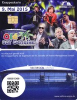 Knappenkarte + FC Schalke 04 + Olé Auf Schalke + 9.5.2015 + Hülle + Restguthaben