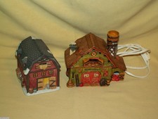 Squires Barn Lighted Village Cottage Country Set 2 Cord Bulb Rite Aid 1985 Fca