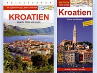 2 REISEFÜHRER KROATIEN 2015/2016, 1x MIT GROSSER LANDKARTE ZAGREB DALMATIEN CRES