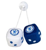 FC Chelsea London Plüsch Würfel mit Saugnapf fürs Auto OLD SCHOOL RETRO NEU