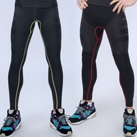 Herren Kompressions Leggings Lange Leggins Laufhose Running Pants Unterwäsche 