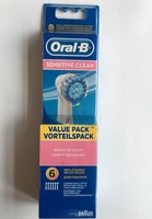 Oral B BRAUN Sensitive 6Stück NeuOvp(Einheit,2,65€)Ersatzbürsten Aufsteckbürsten