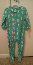 Carter's NWT 24M 2T Girl FLEECE PJ Owl Footed Pajama Blanket Sleeper