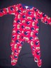 New Gerber Infant Boy's Football Sleeper Footed Pajamas Size 24 Months NWOT