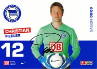 Christian Fiedler   Hertha BSC Berlin   2008/2009   Autogrammkarte - 203457