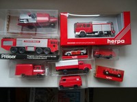 NEU  Spur HO  1:87  Konvolut Feuerwehr aus dem Hause Preiser Herpa Brekina