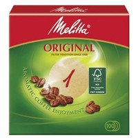 Melitta Rundfilterpapier 1 rund 100 Stück Kaffeefilter 204335