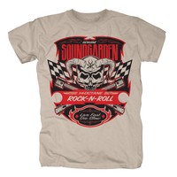 SOUNDGARDEN - RACER FLAGS SKULL - OFFICIAL MENS T SHIRT