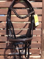 Lackreittrense CRYSTAL Nadine Trense mit Lack, Lacktrense *NEUHEIT* Strass HKM  