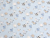 Baumwollstoff 100% Kinder 160 cm Bauernhof Tiere Jungen Dekostoff Bezugsstoff