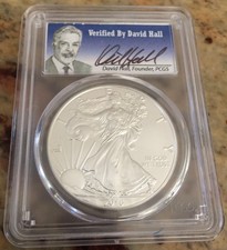 2016 1oz Silver Eagle Pcgs Ms70 David Hall