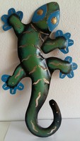 Großer Gecko, Salamander, Eidechse aus Metall wetterfest für Garten Gekko Geko